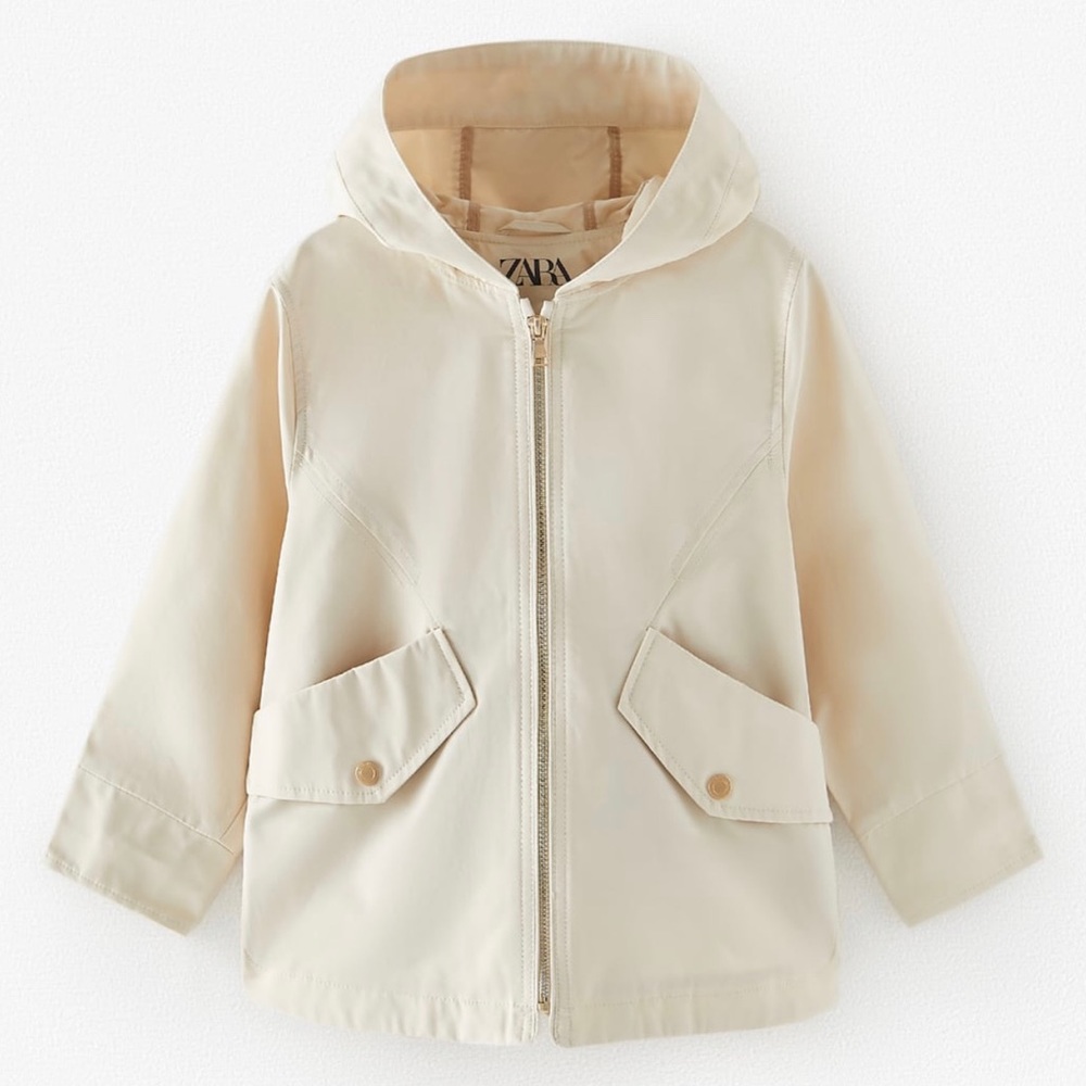 Zara Girls Beige Parka